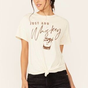 Shyanne Cream “Just Add Whiskey” Graphic Tee